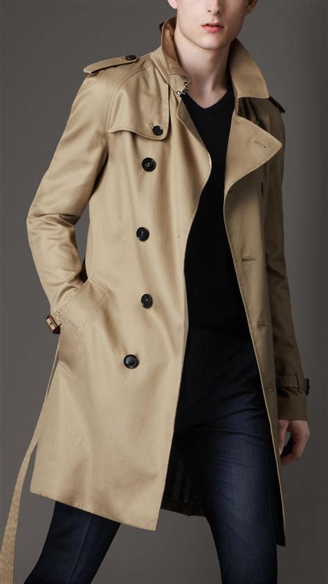 burberry plaid trench coat men|authentic burberry men trench coat.